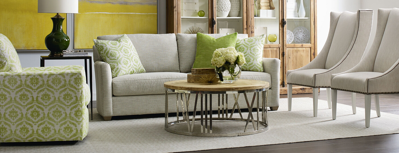 Living room lifestyle photo with sofas and chairs